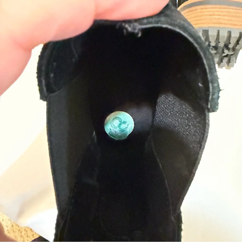 Black Suede Ankle Boots - Picture 6 of 6